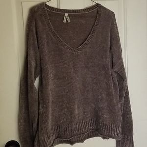 Crush velvet sweater